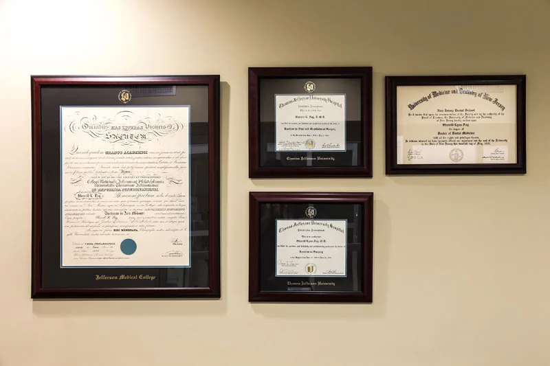 Dr. Sherrill Fay's diplomas