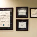 Dr. Sherrill Fay's diplomas